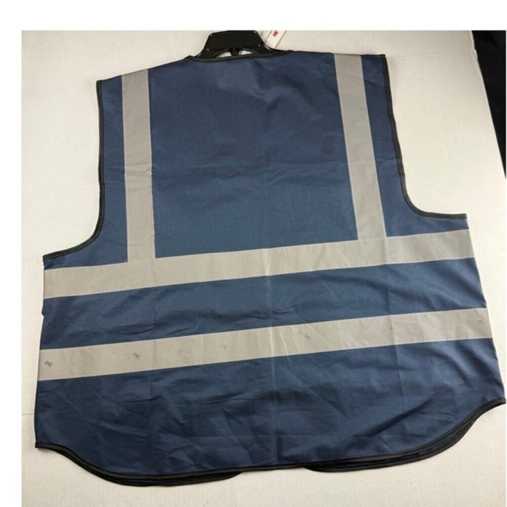 Salzmann 3M Blue Navy & Gray Safety Vest - Hi-Vis 4XL/5XL - Picture 5 of 5